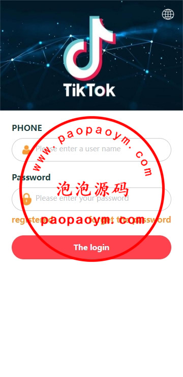 海外tiktok抢单刷单系统/前端uniapp/多语言刷单打针