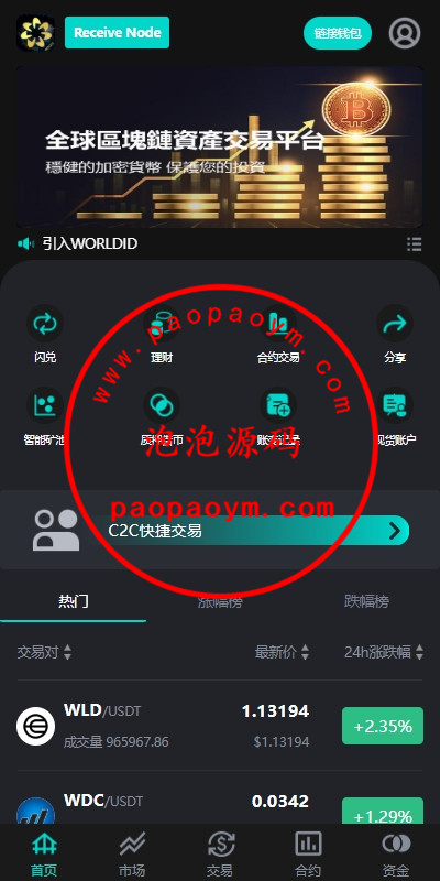 海外多语言交易所系统/永续合约交割合约/C2C/K线控制