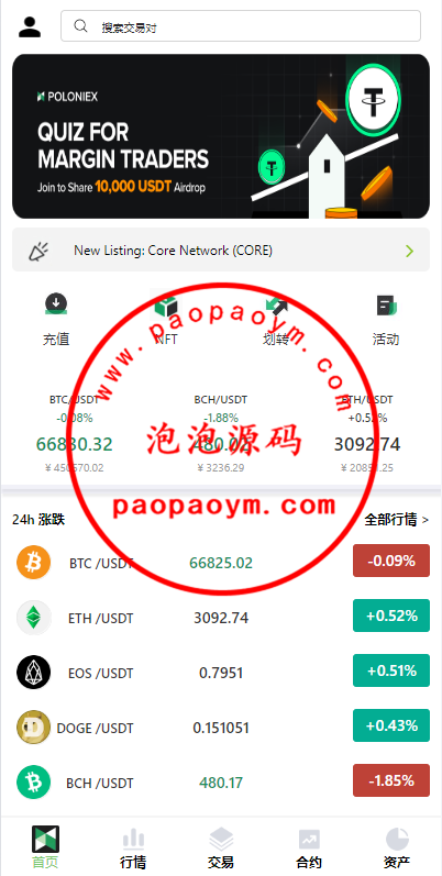 海外多语言交易所系统/秒合约/币币合约/新币认购
